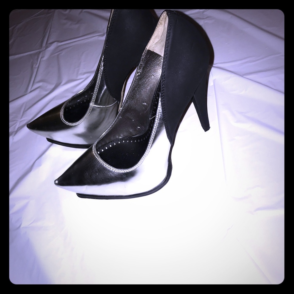 Pointed Toe, Stiletto Pumps, With Hidden Wedge.